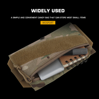 WOSPORT Nouveau sac à bonbons AC-01 plate-forme de poitrine pochette de patch suspendue avec bandes élastiques et trou de vidange pour accessoires de chasse