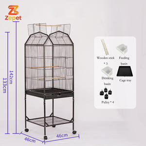 Jaulas de Alambre Metálico Fáciles de Limpiar, Transportadores de Metal para Pájaros, Jaulas para Periquitos y Canarios, Casa para Pájaros, Jaula para Loros - Product Image 3