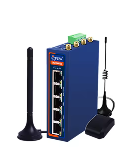 USR-G806p Enhanced 4G Cellular Module Industrial Wifi Router with RS232+RS485 Dual Serial / 5xNetwork Ports-1 WAN+1WAN/LAN+3LAN
