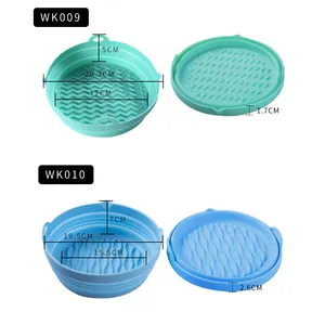 Collapsible Air Fryer Silicone Liner Reusable Waterproof Non-slip In Stock Goods BPA Free Silicone Liner Pots