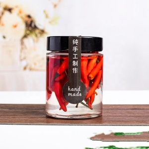 Pot en verre Ergo pour sauce, remplissage à chaud, meilleures ventes, 212 ml, pot à miel Ergo avec couvercle métallique profond, bocaux à fruits, pot en verre - Product Image 3