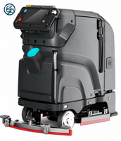 Nouveau robot laveur de sols commercial autonome C3 AI à batterie, machine de nettoyage robotisée industrielle pour