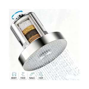 Yenvqee a 15 stadi ad alta pressione da 6 pollici con filtro per acqua dura rimovibile con vitamine per la cura della pelle del bagno - Product Image 1