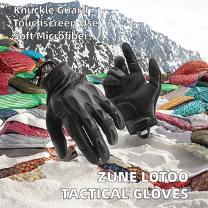 Guantes Tácticos de Medio Dedo de Microfibra para Hombre Zune Lotoo, Protección para Nudillos, Pantalla Táctil, para Exteriores, Tiro, Gran Venta - Product Image 2