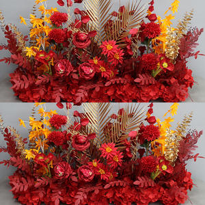 Arreglo Floral de Eucalipto para Bodas, Simulación de Seda, Producto Terminado, Decoración para Pasillo Principal, China Continental - Product Image 3