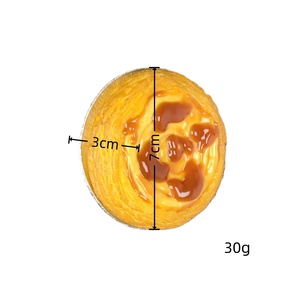 แม่เหล็กติดตู้เย็นรูปทาร์ตไข่ 3 มิติ, ของตกแต่งบ้านรูปอาหารเสมือนจริง - Product Image 5