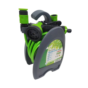 Carrete de <span class=keywords><strong>Manguera</strong></span> de Agua Vertak de 10m, Portátil, para Jardín, <span class=keywords><strong>con</strong></span> <span class=keywords><strong>Pistola</strong></span> de Riego de 8 Funciones - Product Image 2