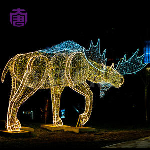 Décorations lumineuses de Noël en forme de rennes, classées IP65, 220 V, LED, pour extérieur, sur guirlandes, éclairage de Noël - Product Image 5