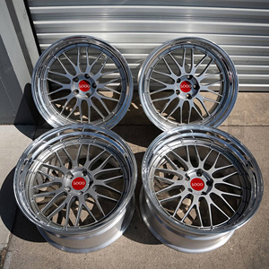 Jantes en alliage forgé sur mesure SJ, 2 pièces, maille chromée polie, concaves, 17, 18, 19, 20 pouces, 5x114.3, 5x120, 5x130 pour BMW, Audi, Tesla - Product Image 2