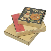 Cajas Plegables Desechables de Papel Kraft Impresas Personalizadas para Envasado de Alimentos, Pizza, Sushi, Ecológicas, OEM Disponible