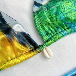 ชุดว่ายน้ำบิกินี่บราซิลสำหรับผู้หญิงไซส์ XXL พิมพ์ลายโลโก้ตามสั่ง ลายตัวอักษรและลายสัตว์ ชุด 2 ชิ้น แห้งเร็ว เซ็กซี่ - Product Image 3