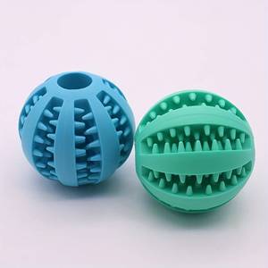 Balle distributrice de friandises pour chien, personnalisée, écologique, en caoutchouc, jouet à mâcher pour chiot, pour le soin des dents, distributeur lent, entraînement IQ et jeu - Vente en gros - Product Image 6