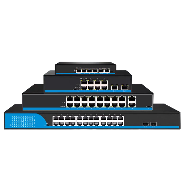 24V Passive PoE Network Switch 16 25 10/100/1000M Af/At for 24V Devices