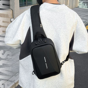 กระเป๋าคาดอกกันน้ำแบบลำลองสำหรับเล่นกีฬากันขโมยกระเป๋าคาดลำตัวกระเป๋าสะพายไหล่ใช้ได้ทั้งชายและหญิงกระเป๋าล็อครหัสผ่านโลโก้ออกแบบได้ตามต้องการ - Product Image 6