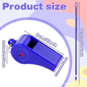 Оптовая продажа, индивидуальный пластиковый красочный свисток с логотипом для рекламных тренингов, подарки для рекламных фанатов - Product Image 5