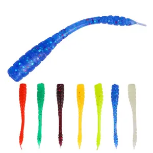 Soft insect soft bait 0.4g 45mm 50pcs/bag soft lure red worm fishing product