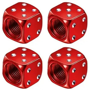 Aluminum Alloy Dice Valve <b>Caps</b> Purple Color For American Valve <b>Stem</b> Tire Covers - Product Image 3