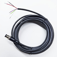 Arnés de Cableado Personalizado de Fábrica China OEM M12, Cable Eléctrico de Ensamblaje M12 de 5 Pines IP67