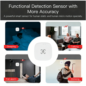 Détecteur <span class=keywords><strong>de</strong></span> Présence Humaine Intelligent <span class=keywords><strong>WiFi</strong></span>, Capteur Infrarouge Tuya Mural, Détecteur <span class=keywords><strong>de</strong></span> <span class=keywords><strong>Mouvement</strong></span> et <span class=keywords><strong>de</strong></span> Respiration - Product Image 3