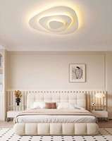 Plafonnier de chambre à coucher, design simple et moderne, créatif, lumière LED, design géométrique, style nordique, IP44, télécommande, acrylique