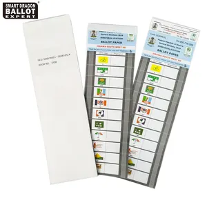 Komor adaları oy pusulası kağıt ve oy bileti seçim seri numarası