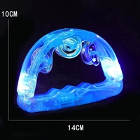 Led Light up Musical Wedding Tambourine Led Rattle 7 Colors Handheld Percussion Instrument Nightclub Supplies for Party Gifts