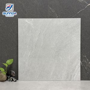 Carrelage en porcelaine rustique aspect béton mat 600x600, imperméable <span class=keywords><strong>et</strong></span> antidérapant pour salle <span class=keywords><strong>de</strong></span> bain <span class=keywords><strong>et</strong></span> cuisine - Product Image 2