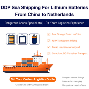 Pengiriman Baterai Lithium via Laut dari China ke Belanda Layanan DDP Door-<span class=keywords><strong>to</strong></span>-Door dengan Bea Cukai dan Pajak Terbayar - Product Image 1