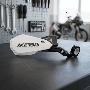 FIRSTMOTO Acerbis Paramani Moto in Alluminio Nero di Alta Qualità con Plastica Sovrastampata, Aerodinamici e Impermeabili per Retrofit/Upgrade - Product Image 2