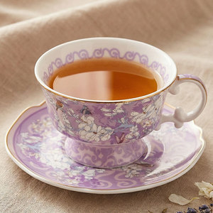 Juego de Taza y Platillo de Café de Porcelana Fina Estilo Antiguo, Copa de Cerámica Creativa, Caja de Regalo Personalizada - Product Image 3