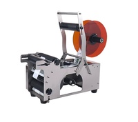 Machine d'impression d'étiquettes semi-automatique à jet d'encre pour canettes et bouteilles, avec codage de lot et de date, pour bouteilles rondes