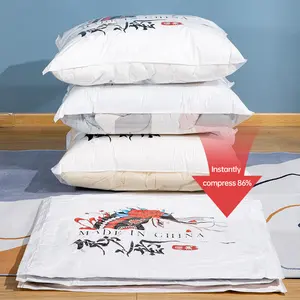 Foldable Vacuum Compression Storage Bags For Clothes Pillows Quilts Reasonable Price Space Saver For Wardrobe Kitchen