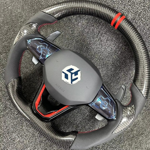 Volant en cuir Alcantara semi-perforé R <span class=keywords><strong>Line</strong></span> pour VW Volkswagen <span class=keywords><strong>Golf</strong></span> 5 <span class=keywords><strong>6</strong></span> 7 R Gti MK4 MK5 MK6 MK7 Jetta Passat CC B6 B7 - Product Image 1