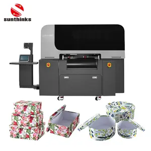 Sunthought Custom Fast Uv Printing Eender Welk Materiaal Uv Universele Printer Voor Metaal/Kunststof/Glas/Gecoat Papier/Steen/Pvc Platen