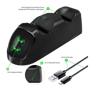 SYYTECH-soporte de carga Dual para mando de juego, Joystick USB para PlayStation 4, <span class=keywords><strong>PS4</strong></span> Pro Slim, accesorios de base de carga - Product Image 5