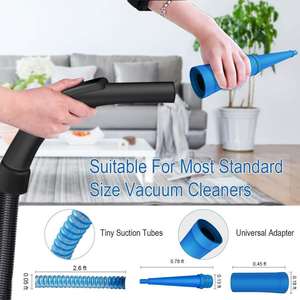 Accesorio <span class=keywords><strong>Universal</strong></span> para <span class=keywords><strong>aspiradora</strong></span>, extensión de polvo, tubos de limpiador de pelusa al vacío, accesorios para lavadora y secadora - Product Image 3