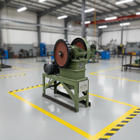 Trituradora de mandíbulas de laboratorio portátil pequeña de 2.2kw con motor eléctrico de doble volante para pruebas de minería de carbón