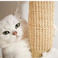 Couvre-jambes de table en sisal à l'épreuve des chats avec coussinets anti-rayures Ensemble de protecteurs de meubles