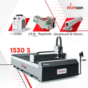 Wattsan us Raycus ليزر cnc 1 كيلو وات 1.5 كيلو وات 2 كيلو وات 6 كيلو وات ألومنيوم صلب نحاسي آلة قطع ألياف ليزر للورق