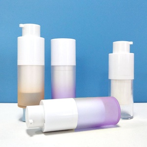 Free Sample Serum Lotion Shampoo Airless <b>Pump</b> <b>Bottles</b> 15ml 30ml 50ml Square Double Wall Cosmetic Skincare Packaging - Product Image 6