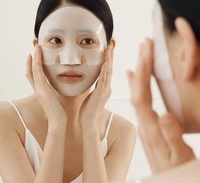 Masque en feuille d'hydrogel de cristal de bio-collagène blanc à clair Masque de sérum hautement concentré