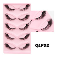 Boîtes personnalisées, cils synthétiques vegan 25 mm, faux cils 3D, tige en coton noir, épaisseur 0,07 mm, faits à la main