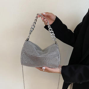 Bolso de mano de noche con cristales de diamantes de imitación para mujeres y niñas, bolso cruzado brillante, bolsos de mano para boda, fiesta de graduación, Club - Product Image 3