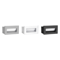 Lampe murale LED étanche en fer noir et blanc pour éclairage intérieur/extérieur d'escaliers et de chemins – Offre Spéciale