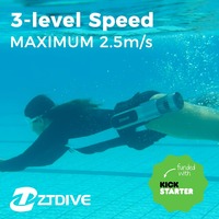 ZTDIVE JETDIVE PRO Skuter Bawah Air Bertenaga Tinggi 1200W Berbahan Aluminium Alloy, Dapat Dipasang di Pinggang, Bebas Genggam, Kecepatan 10-25km/jam, Baterai 7100mAh