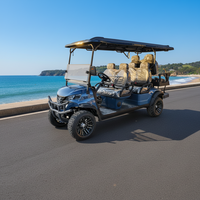 Voiturette de golf tout-terrain à essence, moteur 4 temps, batterie lithium, 5-6 places, 30-50 km/h, véhicules multi-puissance pour terrains et mobilité en station balnéaire