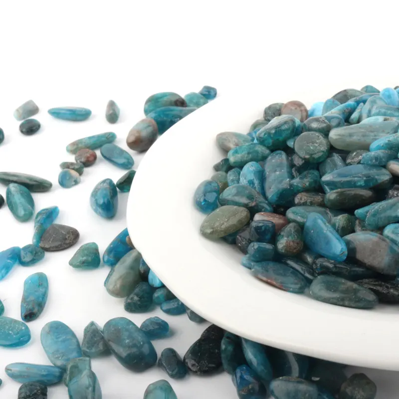 Gemstone natural crystal gravel rough rough stone classification bulk rolling apatite feng shui home decoration supplies