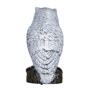 NNBX nuevo espantapájaros de pájaro realista espantapájaros de búho de plástico con cabeza giratoria para repelente de pájaros de jardín al aire libre - Product Image 4