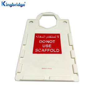 Kingbridge High Quality Customized PVC Scaffold Safety <strong>Tag</strong> High Security OEM Industrial Safety <strong>Scaffolding</strong> Crown Holder <strong>Tag</strong>
