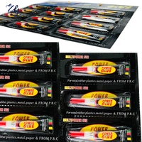 3g x 12 tubes de colle super forte cyanoacrylate en blister pour métal, caoutchouc, cuir, bois, construction, transport, OEM, marque privée